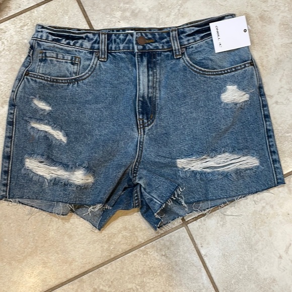 NWT! O’Neill Angus Destroyed Denim Shorts 30 - Picture 2 of 8